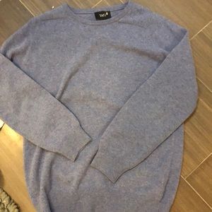 Heathers Blue Crew Neck Wool Sweater